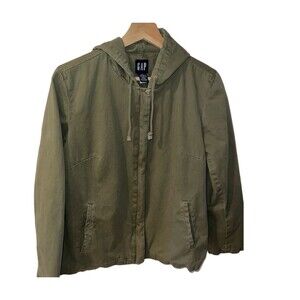 Gap Jacket Womens Small Military Field Army Green Utility Cargo Barn Chore Coat
